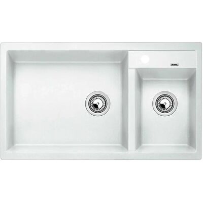 Blanco Keukenspoelbak 86x50cm Silgranit Wit - Inbouw - Model 513269 Blanco Keukenspoelbak 86x50cm Silgranit Wit - Inbouw - Model 513269