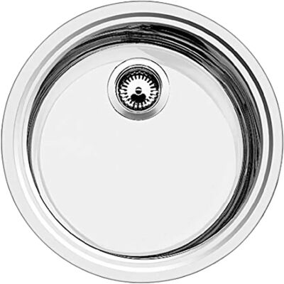 Blanco RONDOSOL-IF Køkkenvask - Rustfrit stål, 44,8cm, Midtafløb Blanco RONDOSOL-IF Køkkenvask - Rustfrit stål, 44,8cm, Midtafløb