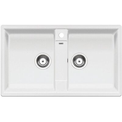 Blanco Zia 9 Silgranit Keukenspoelbak - 86x50cm - Wit Blanco Zia 9 Silgranit Keukenspoelbak - 86x50cm - Wit