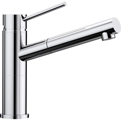 Blanco Alta-S Kompaktní Kuchyňská Armatura - Chrom, Nízký Tlak, 128° Otáčivý Blanco Alta-S Kompaktní Kuchyňská Armatura - Chrom, Nízký Tlak, 128° Otáčivý