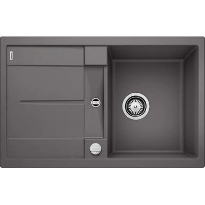 Blanco Metra 45 S RVS Enkelbak – Silgranit, Rock Grey Blanco Metra 45 S RVS Enkelbak – Silgranit, Rock Grey