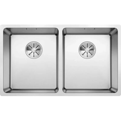 Évier double en acier inoxydable Blanco Andano 340/340-U - Cuisine - Publicité Évier double en acier inoxydable Blanco Andano 340/340-U - Cuisine - Publicité