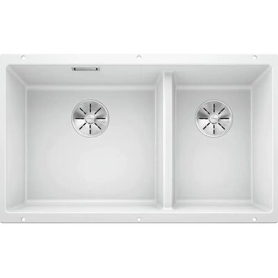 Blanco Subline 430/270-U Silgranit Kitchen Sink - White - Double Bowl Blanco Subline 430/270-U Silgranit Kitchen Sink - White - Double Bowl