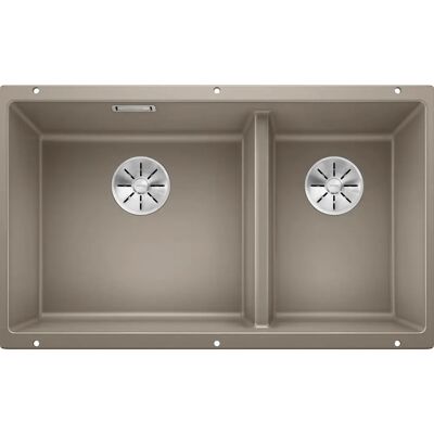 Blanco SUBLINE 430/270-U Double Kitchen Sink - SILGRANIT - Marron Blanco SUBLINE 430/270-U Double Kitchen Sink - SILGRANIT - Marron