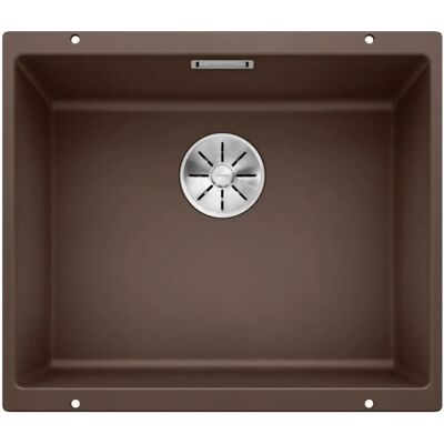 Blanco SUBLINE 500-U Koffie Silgranit Enkelbak - Onderbouw Spoelbak Blanco SUBLINE 500-U Koffie Silgranit Enkelbak - Onderbouw Spoelbak