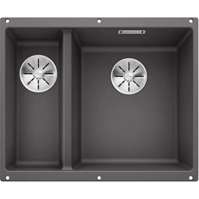 Blanco Subline 340/160-U Rock Grey Kitchen Sink - 1.5 Bowl, Undermount Blanco Subline 340/160-U Rock Grey Kitchen Sink - 1.5 Bowl, Undermount