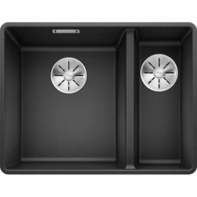 Chiuvetă Blanco Subline 340/160-F Antracit - Dublă, stânga Chiuvetă Blanco Subline 340/160-F Antracit - Dublă, stânga
