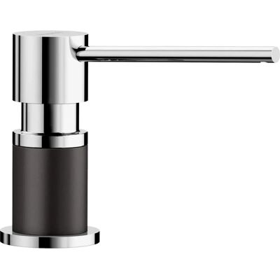 Blanco LATO Dispensador de jabón - Aspecto metálico y Silgranit Blanco LATO Dispensador de jabón - Aspecto metálico y Silgranit