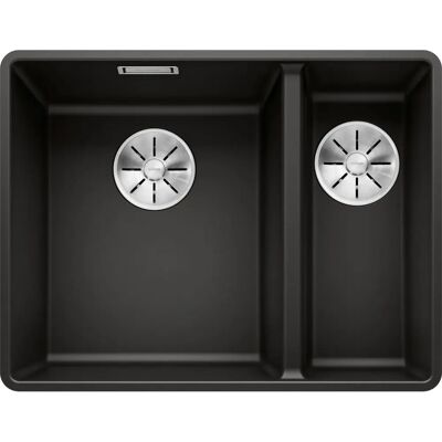 Dřez Blanco Subline 340/160 - Silgranit, 552x427 mm, levé dno, černý Dřez Blanco Subline 340/160 - Silgranit, 552x427 mm, levé dno, černý