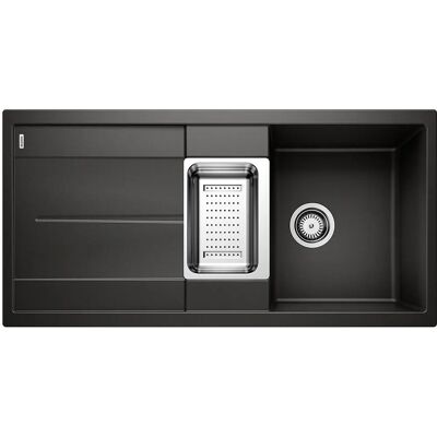 Blanco Metra 6 - Silgranit dřez - 1000x500 mm, Nero Blanco Metra 6 - Silgranit dřez - 1000x500 mm, Nero