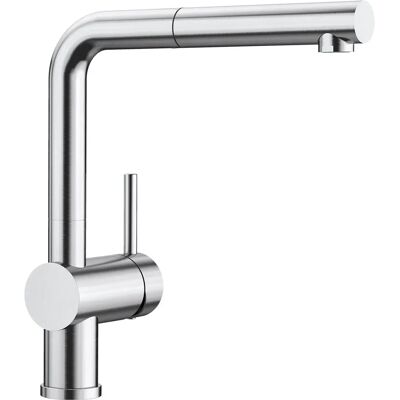 Blanco Linus S - Kitchen Sink Tap with Pull-Out Spout - Stainless Steel Blanco Linus S - Kitchen Sink Tap with Pull-Out Spout - Stainless Steel