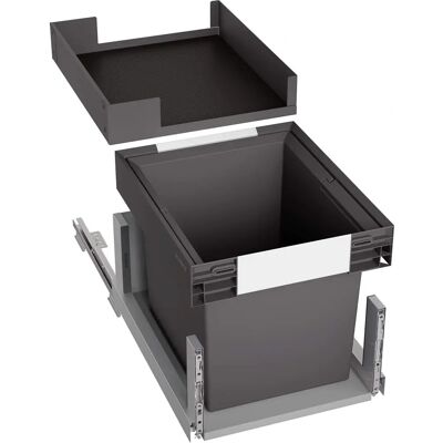 BLANCO Dunkelgrauer Unterspüle Küchenmülleimer - Platzsparend, 30L, Modell SELECT II 40/1 BLANCO Dunkelgrauer Unterspüle Küchenmülleimer - Platzsparend, 30L, Modell SELECT II 40/1