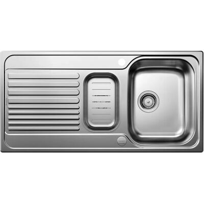 Chiuvetă de Bucătărie Blanco TIPO II 6 S din Oțel Inox - Reversibilă, Cap de scurgere automat Chiuvetă de Bucătărie Blanco TIPO II 6 S din Oțel Inox - Reversibilă, Cap de scurgere automat