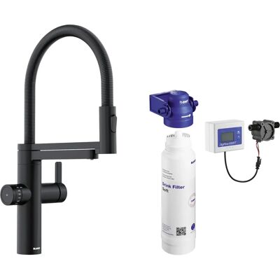 BLANCO Evol-s Pro - Küchenarmatur mit Filter, Schwarz BLANCO Evol-s Pro - Küchenarmatur mit Filter, Schwarz