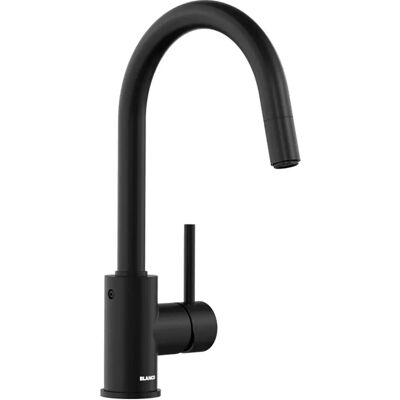 BLANCO MIDA-S Kitchen Faucet - Black Matte - Swiveling, Pull-Out, Brass BLANCO MIDA-S Kitchen Faucet - Black Matte - Swiveling, Pull-Out, Brass