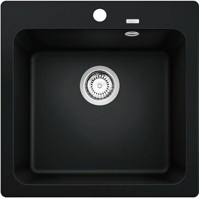 Blanco Naya 5 - Zlew w Silgranit - 515x510 mm - Czarny Blanco Naya 5 - Zlew w Silgranit - 515x510 mm - Czarny