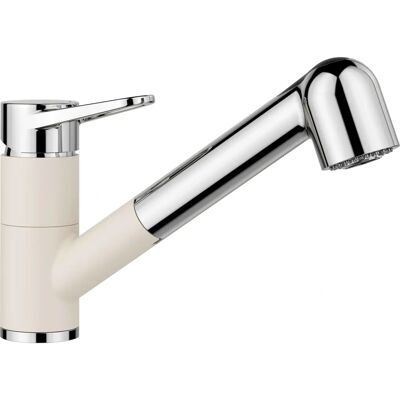 Keukenmengkraan Blanco Wega - Uittrekbare douche - Wit Keukenmengkraan Blanco Wega - Uittrekbare douche - Wit