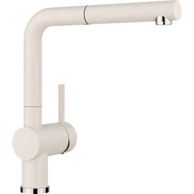 Grifo de Cocina Blanco Linus-S - Latón de Alta Calidad, Giratorio 140°, Blanco Grifo de Cocina Blanco Linus-S - Latón de Alta Calidad, Giratorio 140°, Blanco