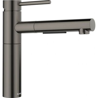 Robinet de Bucătărie Blanco ALTA-S II Oțel Dark Satin - Înalt, Retractabil, Rotire 140° Robinet de Bucătărie Blanco ALTA-S II Oțel Dark Satin - Înalt, Retractabil, Rotire 140°