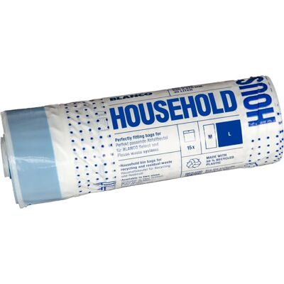 BLANCO - 527869 - 30 L - 15 Stk - Trash Bags BLANCO - 527869 - 30 L - 15 Stk - Trash Bags