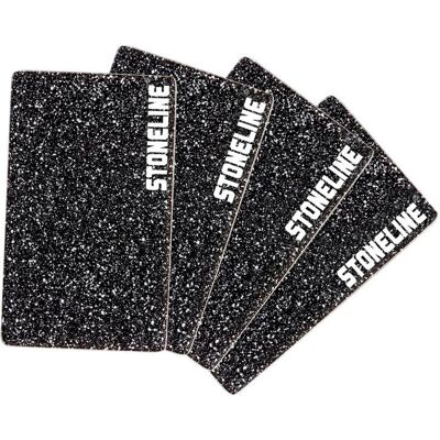 STONELINE Schwarzes Glas-Schneidebrett-Set - Küchen Schneidebretter STONELINE Schwarzes Glas-Schneidebrett-Set - Küchen Schneidebretter