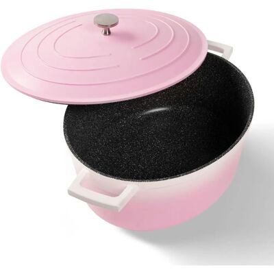 STONELINE Rosa Gourmet Bräter 32x25 cm mit Deckel - Bräter STONELINE Rosa Gourmet Bräter 32x25 cm mit Deckel - Bräter