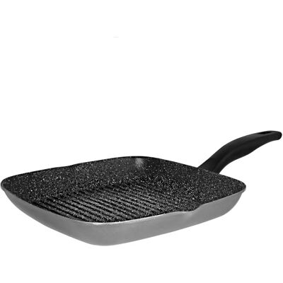Poêle à grill STONELINE - 28x28cm, Antiadhésive, Induction, Gris - Publicité Poêle à grill STONELINE - 28x28cm, Antiadhésive, Induction, Gris - Publicité