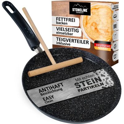 STONELINE Crêpe-Pfanne - 25 cm, Grau, Antihaft, Induktion STONELINE Crêpe-Pfanne - 25 cm, Grau, Antihaft, Induktion