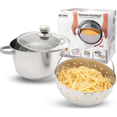 Stoneline Beyond Casserole en acier inoxydable, 24cm, induction - Publicité Stoneline Beyond Casserole en acier inoxydable, 24cm, induction - Publicité