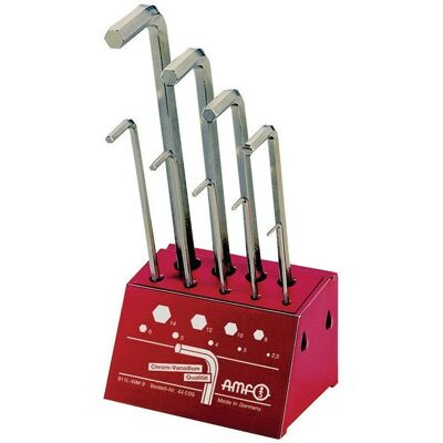 AMF Schraubenzieher-Set - 9-tlg, Lang, CV-Stahl, Werkstattständer AMF Schraubenzieher-Set - 9-tlg, Lang, CV-Stahl, Werkstattständer