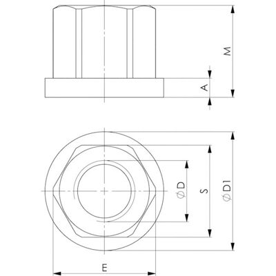 Andreas Maier GmbH & Co. KG Verlängerungsmutter M16 24mm - Extension Nut Andreas Maier GmbH & Co. KG Verlängerungsmutter M16 24mm - Extension Nut
