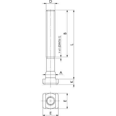 AMF 84582 Dado - Testa 35mm, Larghezza 21,7mm, Altezza 28mm - Acciaio DIN 508R AMF 84582 Dado - Testa 35mm, Larghezza 21,7mm, Altezza 28mm - Acciaio DIN 508R