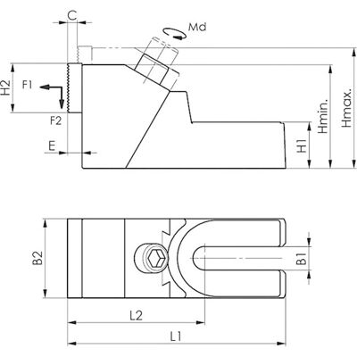Amf 6486AO Orange Seitliche Abdeckung T-Nut Zubehör Amf 6486AO Orange Seitliche Abdeckung T-Nut Zubehör