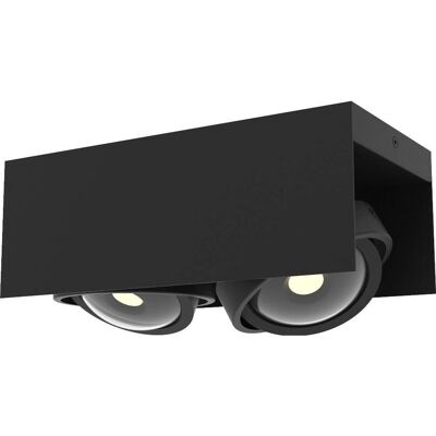 Megatron Cardano Dimmbar LED Deckenleuchte - 2-flammig, Schwarz Megatron Cardano Dimmbar LED Deckenleuchte - 2-flammig, Schwarz