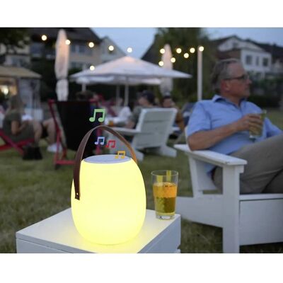 Lámpara exterior LED Megatron con altavoz - RGBW - 10W - Blanco - Tipo de producto Lámpara exterior LED Megatron con altavoz - RGBW - 10W - Blanco - Tipo de producto
