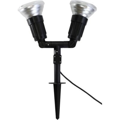 Lámpara de jardín Megatron - E27 Negro IP44 Ajustable y Resistente al Agua Lámpara de jardín Megatron - E27 Negro IP44 Ajustable y Resistente al Agua