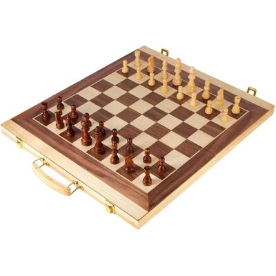 Custodia in legno Small foot per scacchi e backgammon - 52x45cm Custodia in legno Small foot per scacchi e backgammon - 52x45cm