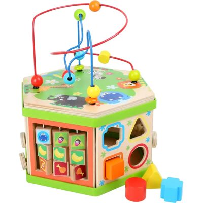Small Foot Tier-Safari 4244 Motorikwürfel aus stabilem Holz - Motor skills cube Small Foot Tier-Safari 4244 Motorikwürfel aus stabilem Holz - Motor skills cube