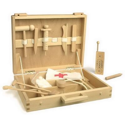Legler Small Foot 4602 Kit Médical en Bois - Jouet Éducatif Legler Small Foot 4602 Kit Médical en Bois - Jouet Éducatif