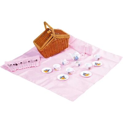 Small Foot Legler 5300 - Zestaw Piknikowy z Porcelany - 30 sztuk - Dla Dzieci Small Foot Legler 5300 - Zestaw Piknikowy z Porcelany - 30 sztuk - Dla Dzieci
