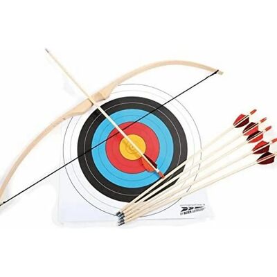 Small Foot Set arco sportivo - gioco tiro con arco 34 pollici Small Foot Set arco sportivo - gioco tiro con arco 34 pollici