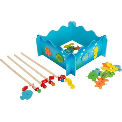 Small Foot Giochi di Pesca - Giochi di Pesca con Funzione Magnetica - Legno 24x24cm Small Foot Giochi di Pesca - Giochi di Pesca con Funzione Magnetica - Legno 24x24cm