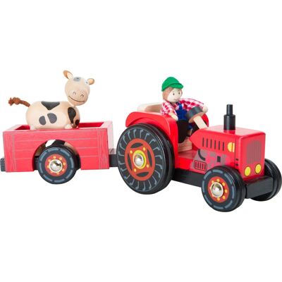 Small Foot Traktor mit Anhänger - Bauernhof Spielzeug Small Foot Traktor mit Anhänger - Bauernhof Spielzeug