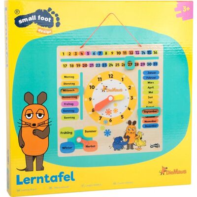 Table d'Apprentissage Small Foot avec Horloge & Calendrier - Jouet Educatif Table d'Apprentissage Small Foot avec Horloge & Calendrier - Jouet Educatif