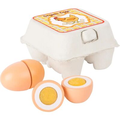 Oeufs en bois Small Foot - 4 pièces - Jouet en bois naturel Oeufs en bois Small Foot - 4 pièces - Jouet en bois naturel