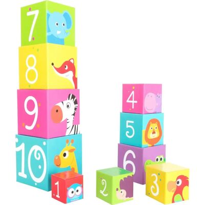 Legler Small Foot 11205 - Klocki zwierząt do układania - Zabawka edukacyjna Legler Small Foot 11205 - Klocki zwierząt do układania - Zabawka edukacyjna
