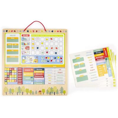 Small Foot Planificador semanal magnético educativo - Multicolor Small Foot Planificador semanal magnético educativo - Multicolor