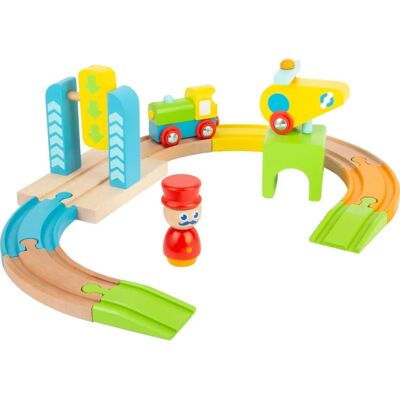Petit Pied Train en Bois - Junior, Multicolore - Circuit de Train en Bois Petit Pied Train en Bois - Junior, Multicolore - Circuit de Train en Bois