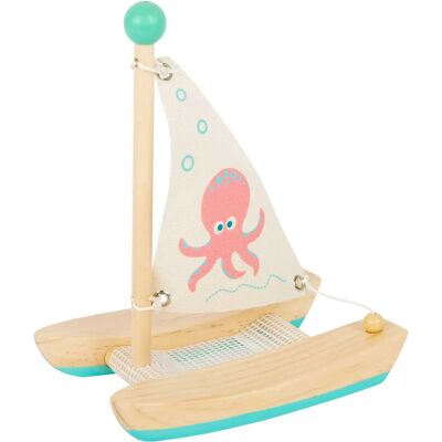 Small Foot Wasser Spielzeug Katamaran Oktopus - Holzbadewanne Spielzeug Small Foot Wasser Spielzeug Katamaran Oktopus - Holzbadewanne Spielzeug
