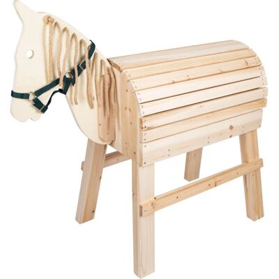 Small foot 11664 Cavallo di legno per bambini - Giocattolo con spazio di stoccaggio e gradino - Carico massimo 50 kg Small foot 11664 Cavallo di legno per bambini - Giocattolo con spazio di stoccaggio e gradino - Carico massimo 50 kg